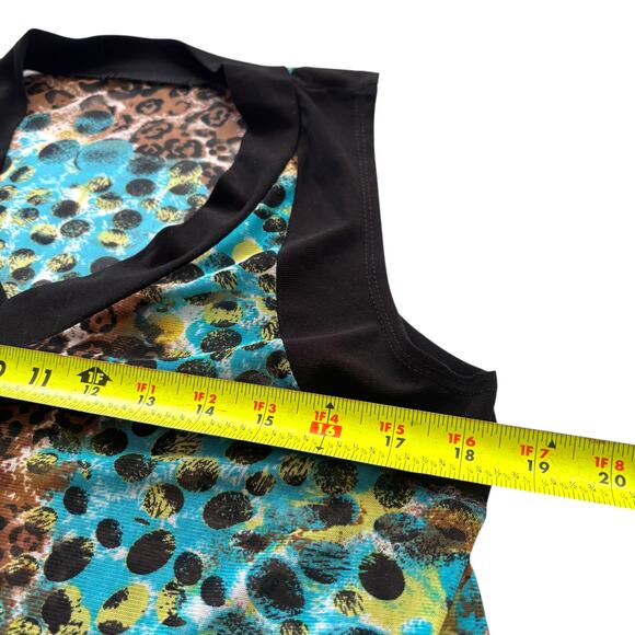 Unbranded sleeveless tunic top animal print boho y2k M - Picture 3 of 6